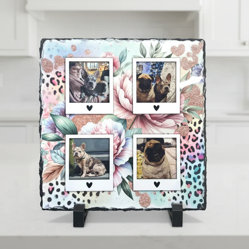 4 Photo leopard Print 19cm Photo Slate - Image 2