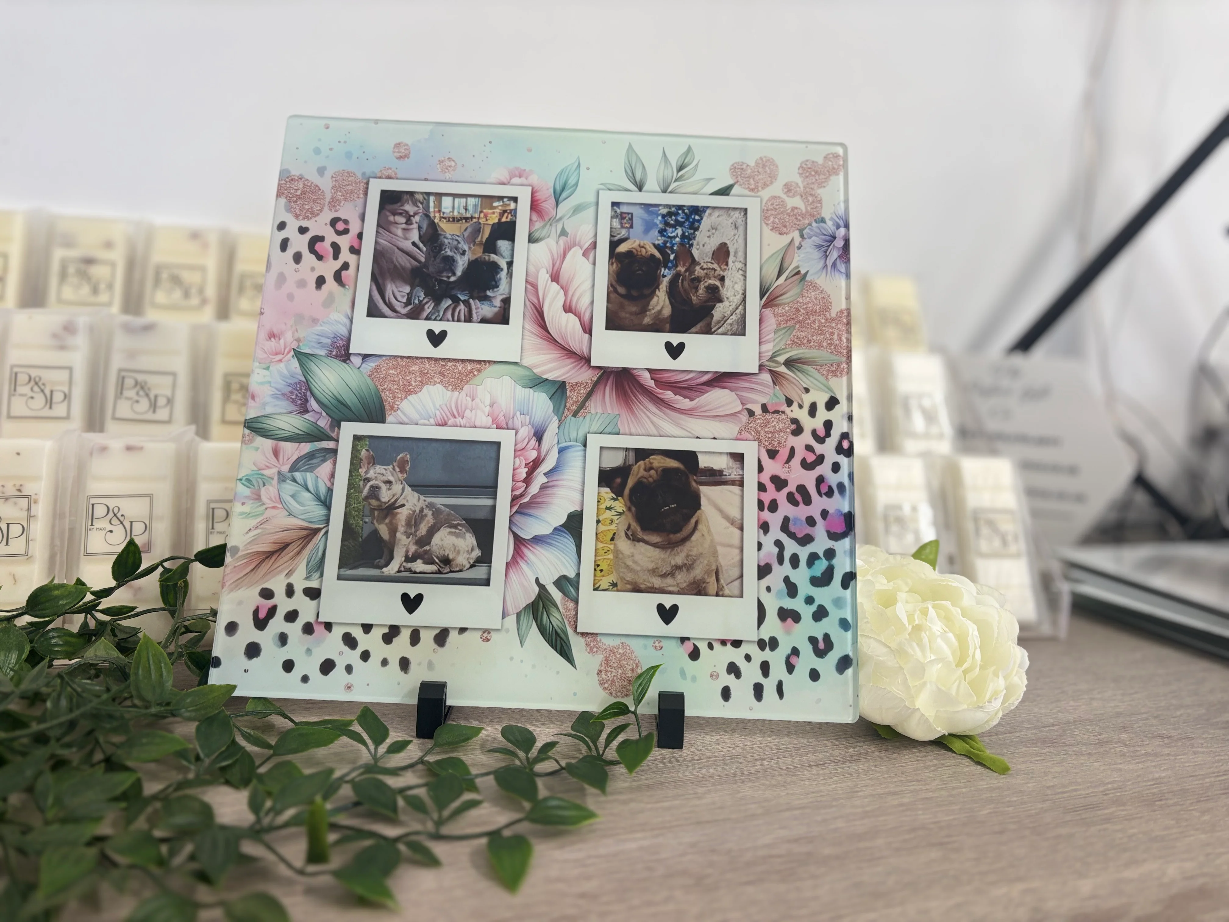 4 Photo leopard Print 30cm Chopping Board / Splashback - Image 2