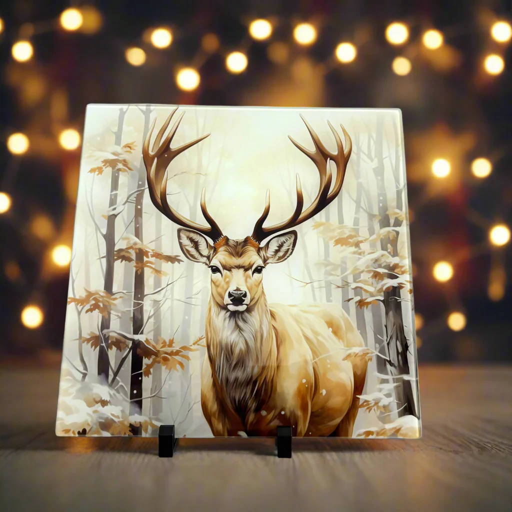 Autumnal Stag Chopping Board 30cm - Image 2