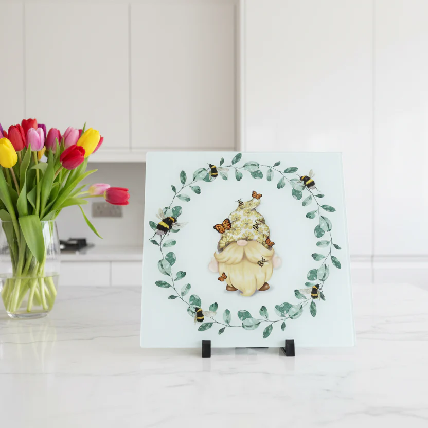 Bee/Spring Gonk Chopping Board 30cm - Image 2
