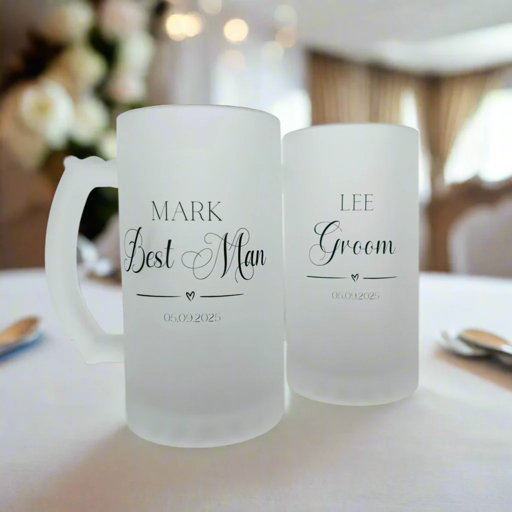 Best Man/Groomsman - Frosted Stein (Personalised) - Image 2