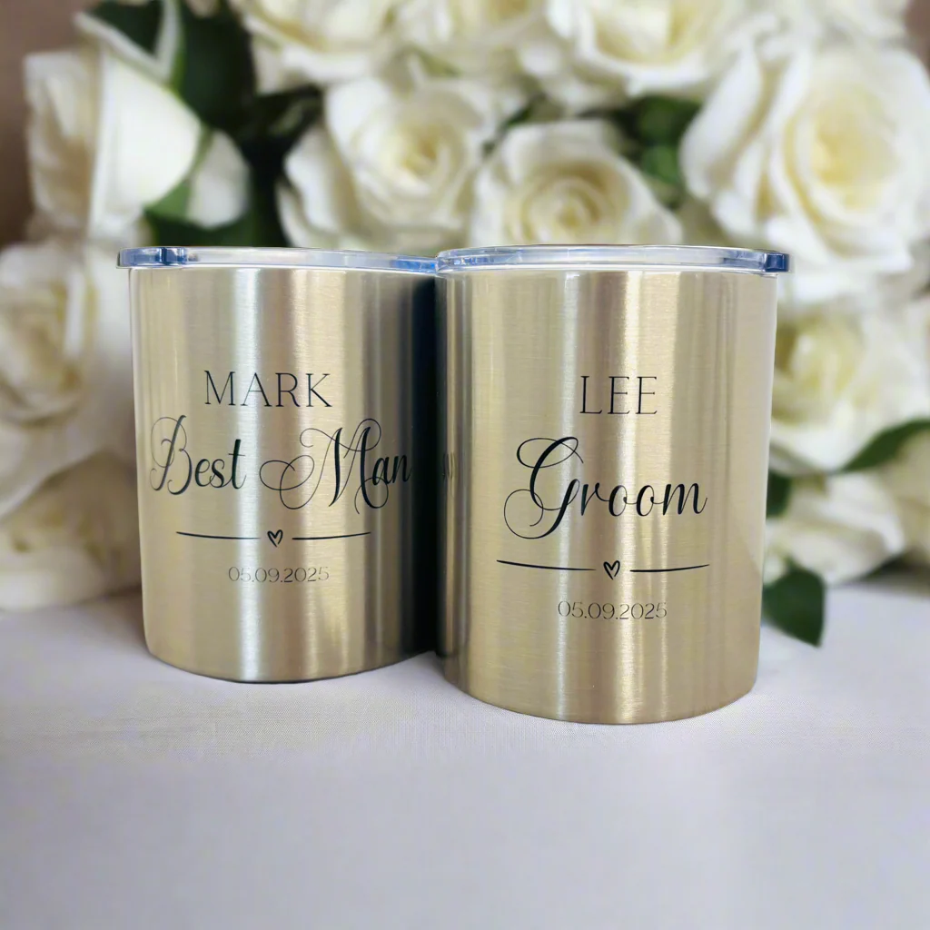 Best Man/Groomsman - Stainless steel LowBall Cup