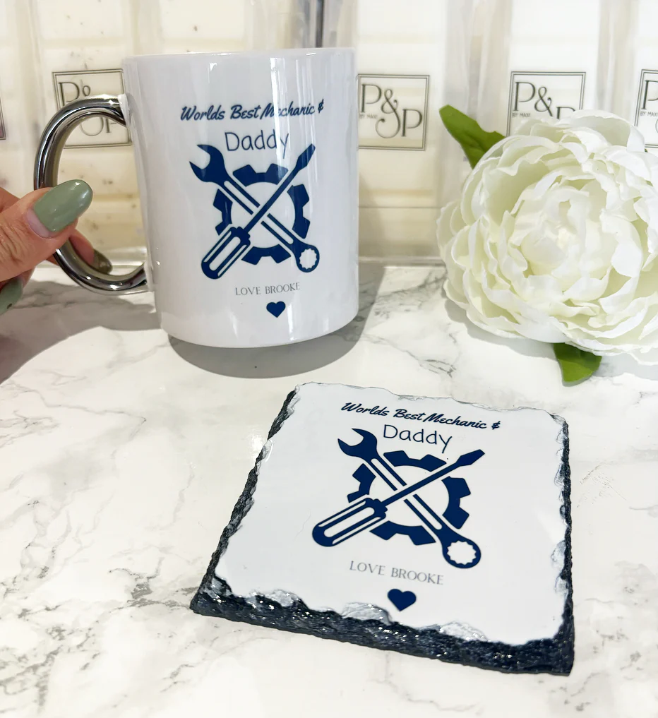 Best Mechanic Mug and Coaster Set - Image 2