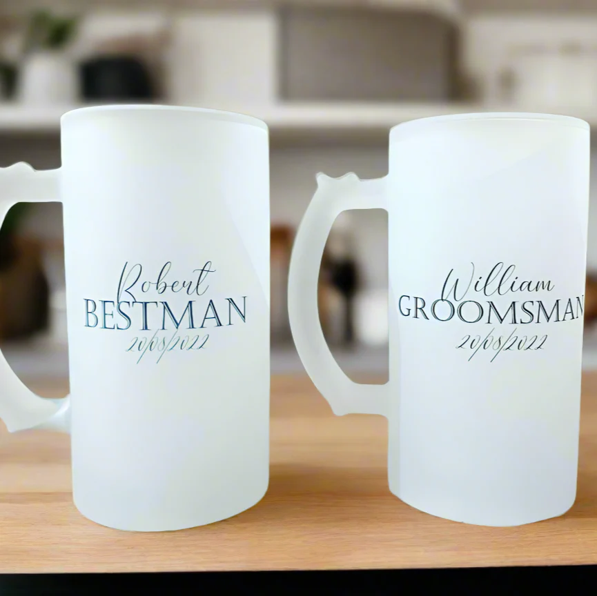 Best Man/Groomsman - Frosted Stein (Personalised) - Image 3