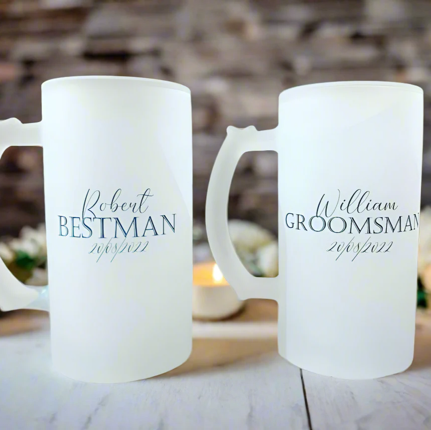 Best Man/Groomsman - Frosted Stein (Personalised) - Image 4
