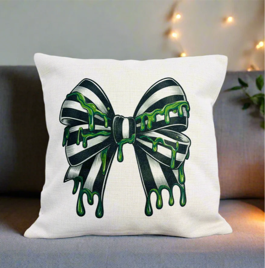 Black and White Big Halloween Bow Design (Various Products)