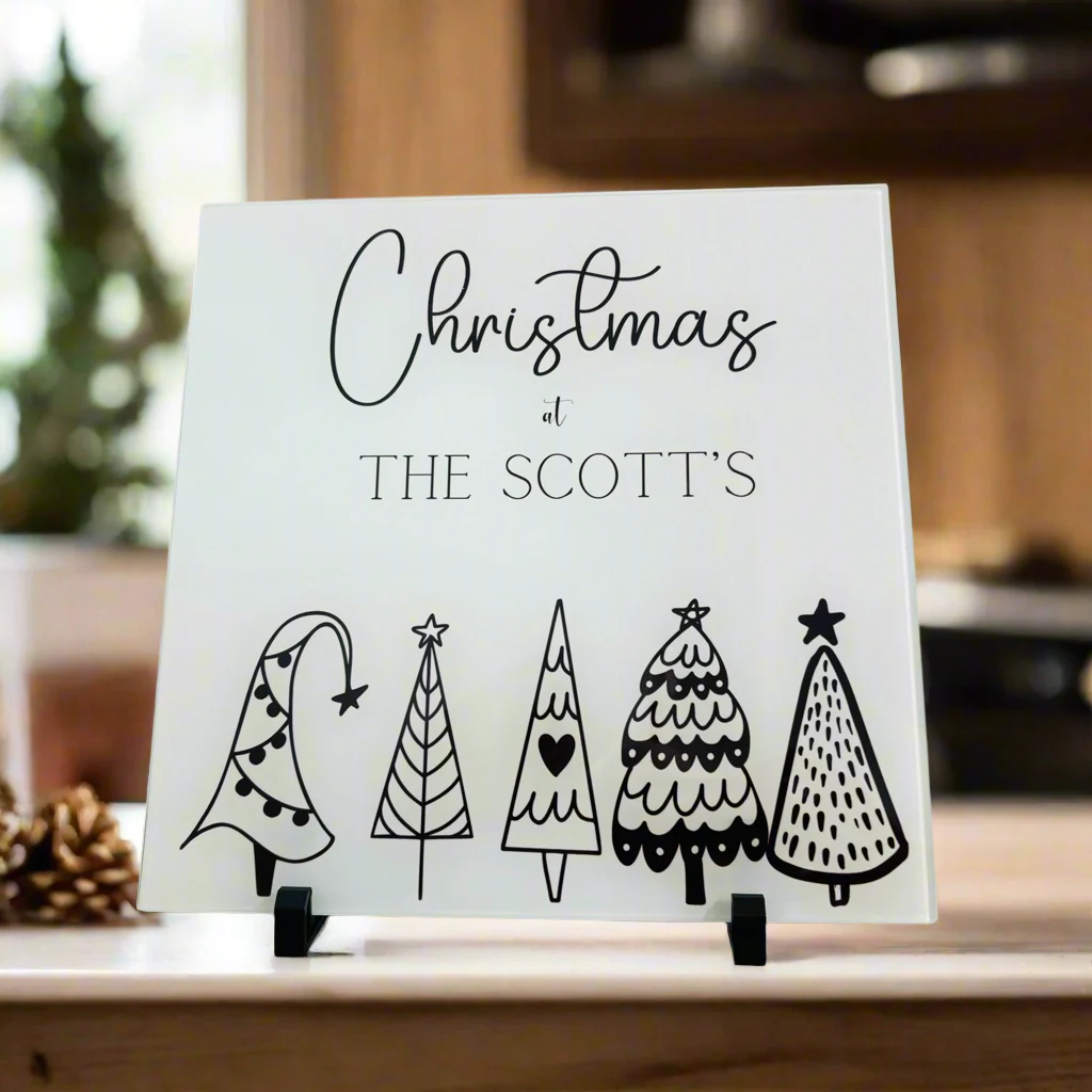 Black Tree Family 30cm Chopping Board/ Splashback - Image 2