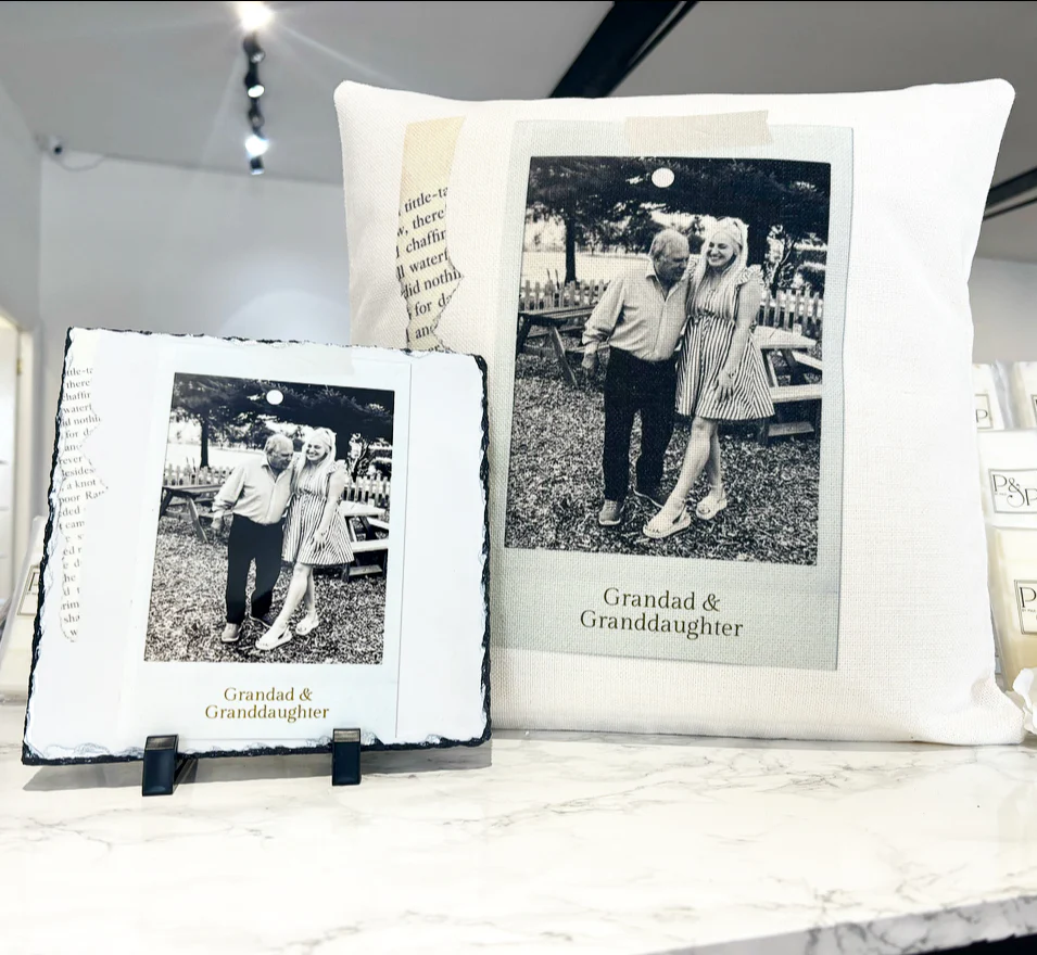 Bundle: Cushion& 19cm Photo Slate - Image 2