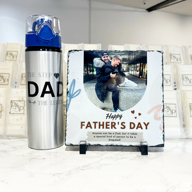 BUNDLE: Step Dad Photo Slate & Step Dad Flask - Image 3