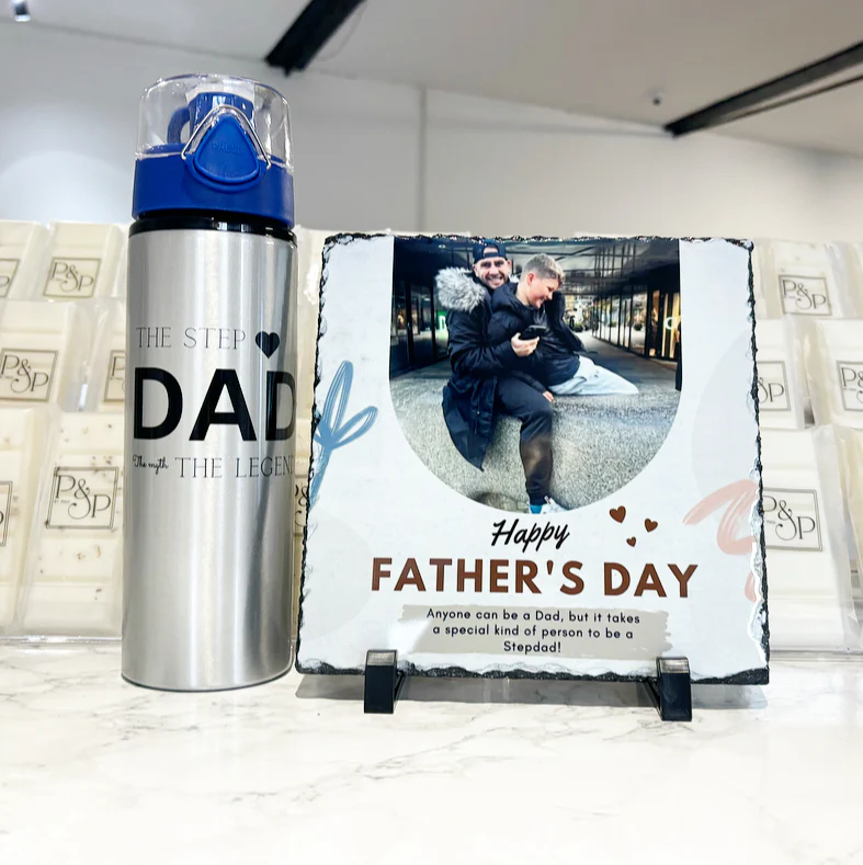 BUNDLE: Step Dad Photo Slate & Step Dad Flask - Image 4