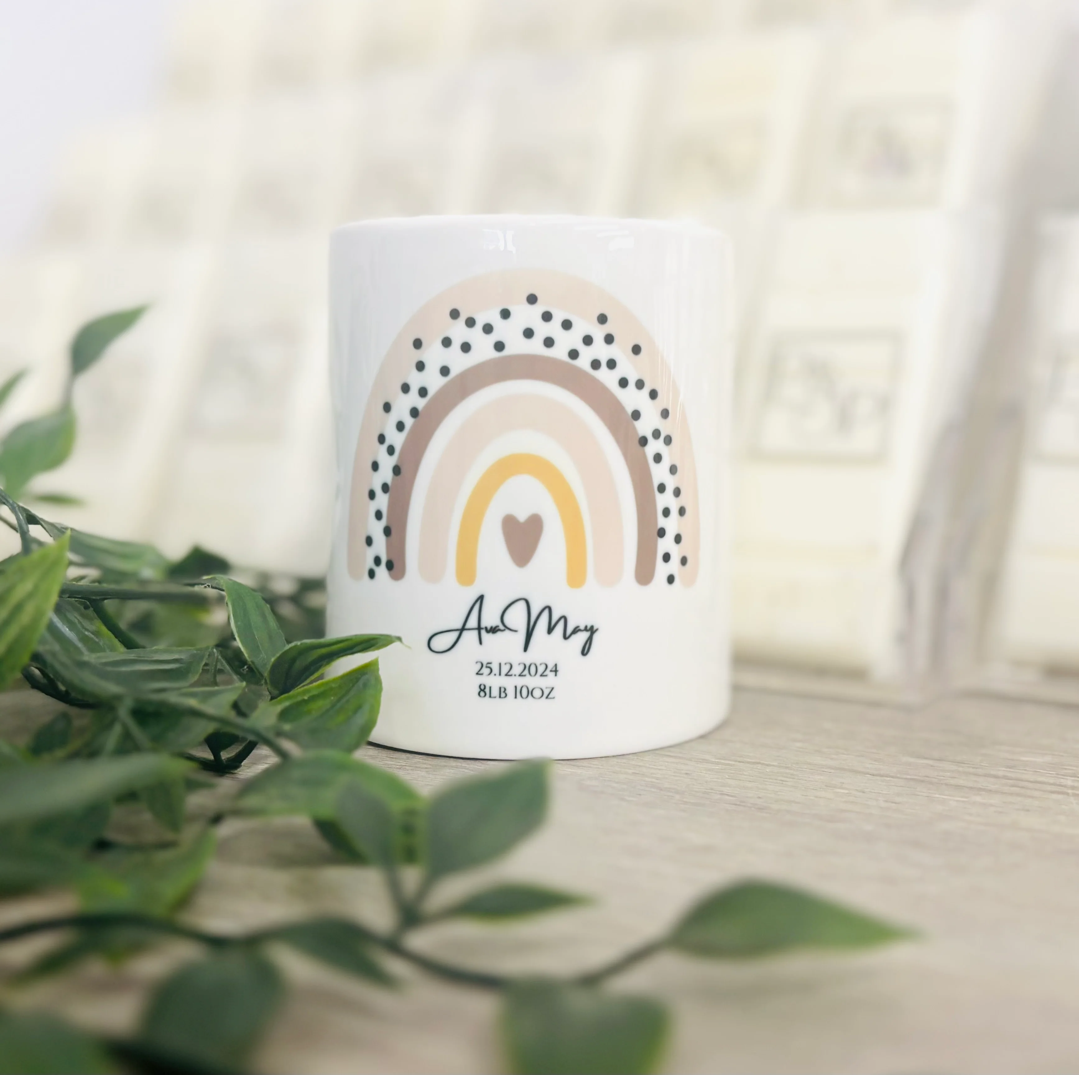 Ceramic Money Box Birth/ Christening
