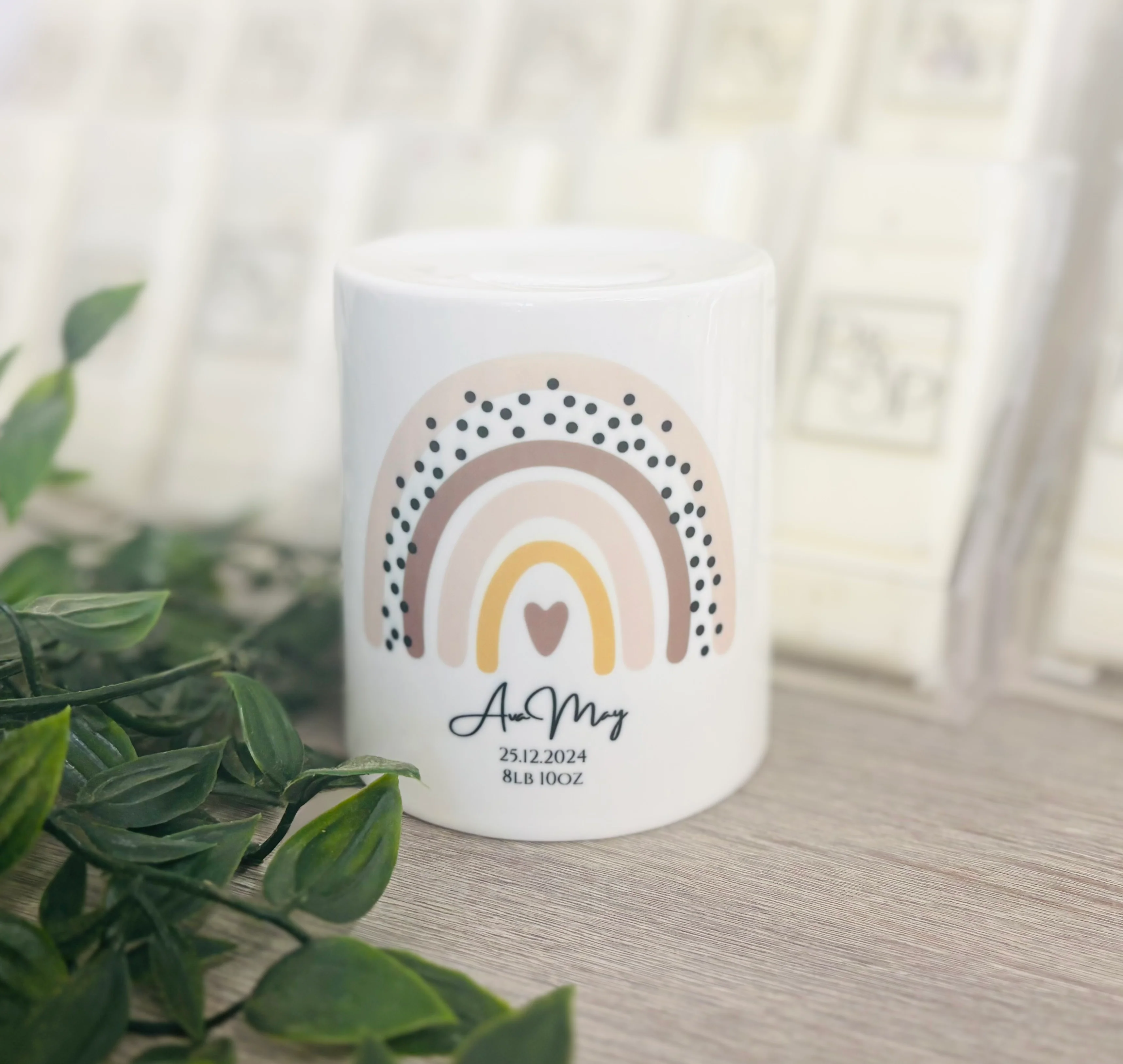 Ceramic Money Box Birth/ Christening - Image 2