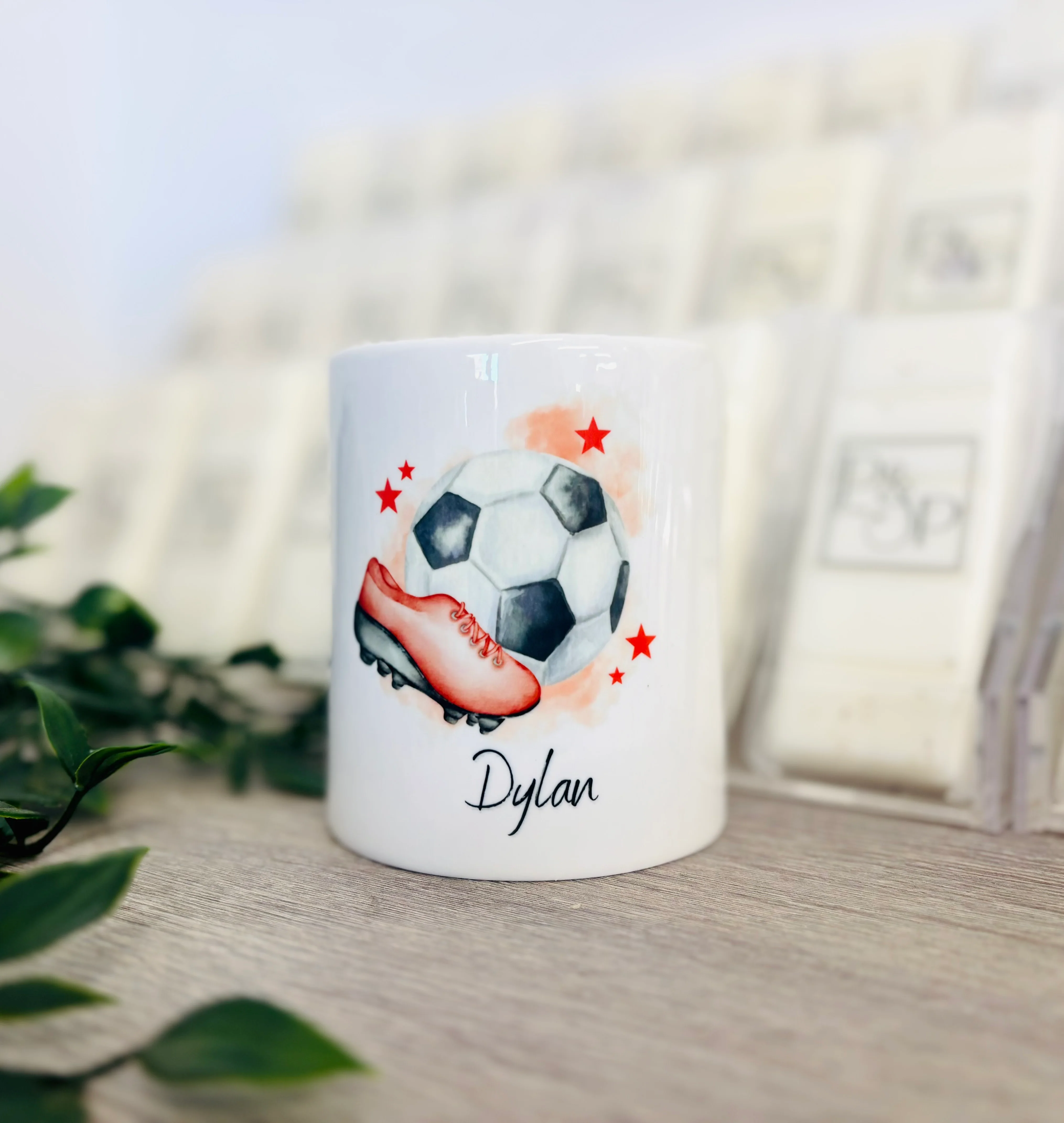 Ceramic Money Box Football Design - Image 2