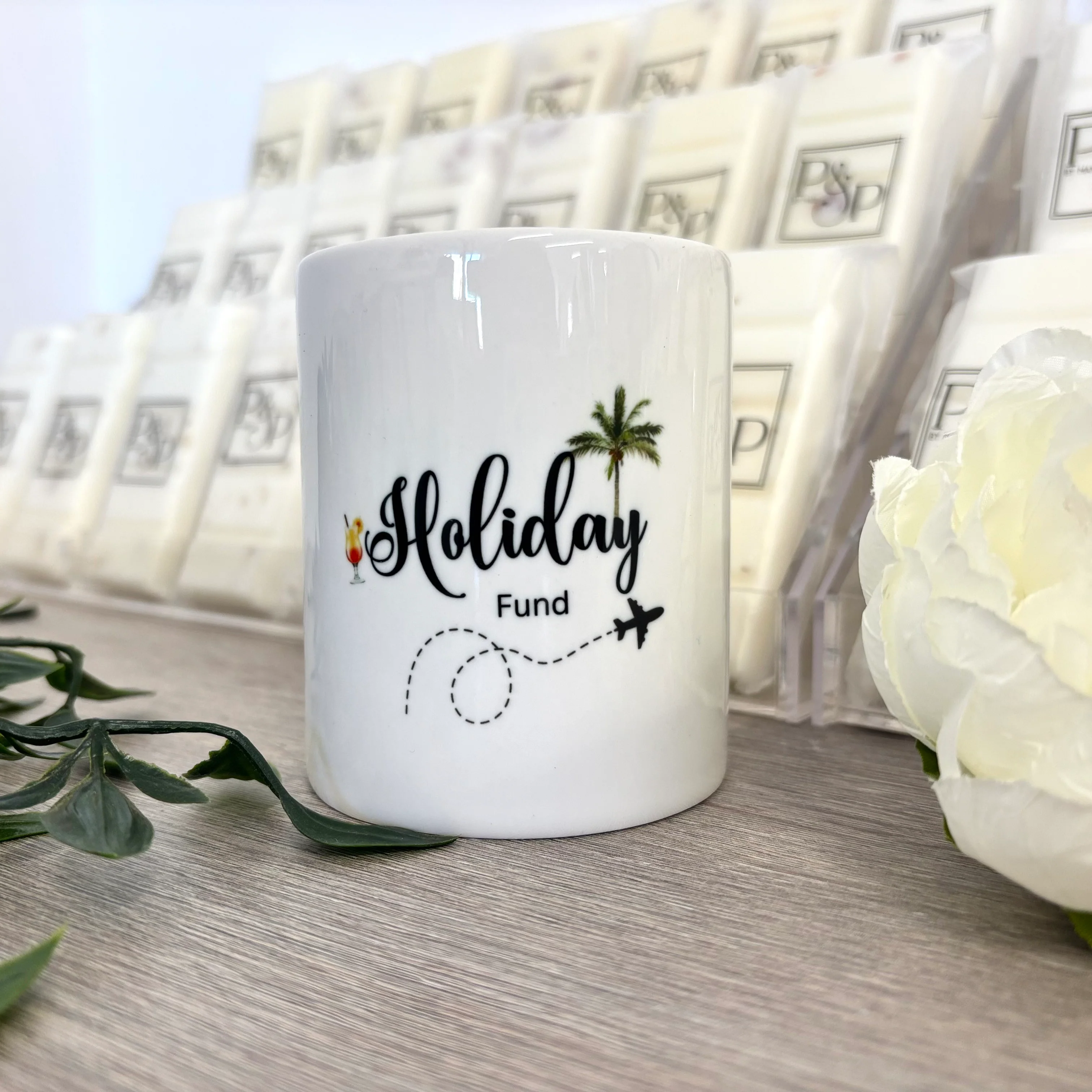 Ceramic Money Box Holiday Fund Savings