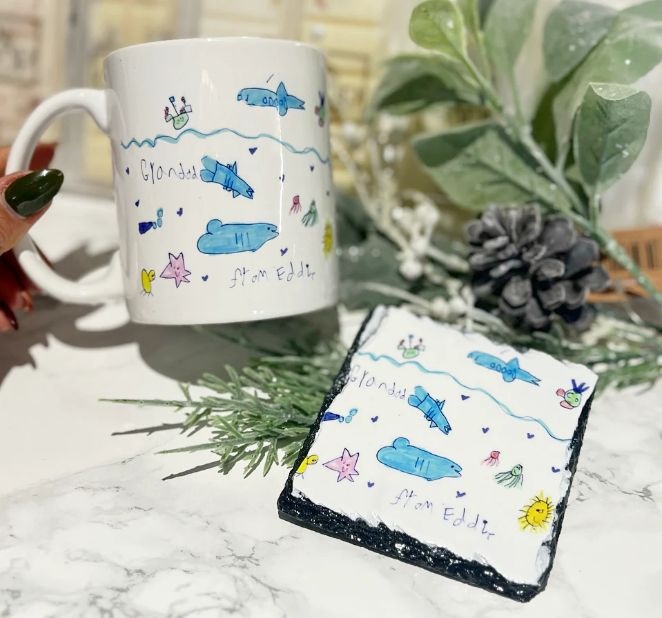 Children’s Artwork Mug and Coaster Bundle - Image 3