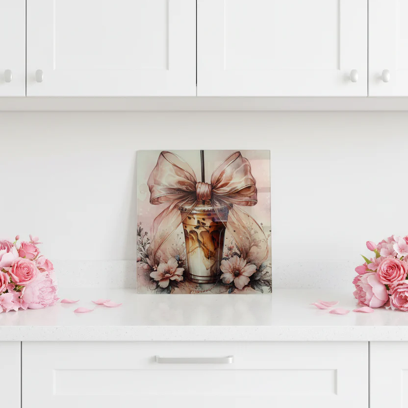 Iced Coffee Chopping Board 30cm - Image 2