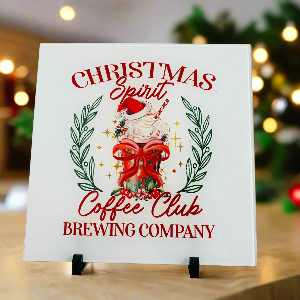 Christmas Coffee Club 30cm Chopping Board