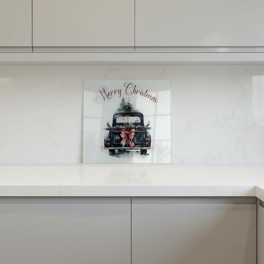 Christmas Truck 30cm Chopping Board/ Splashback - Image 3