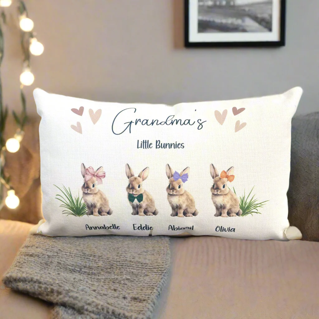 Little Bunnies - Filled Cushion - Image 2