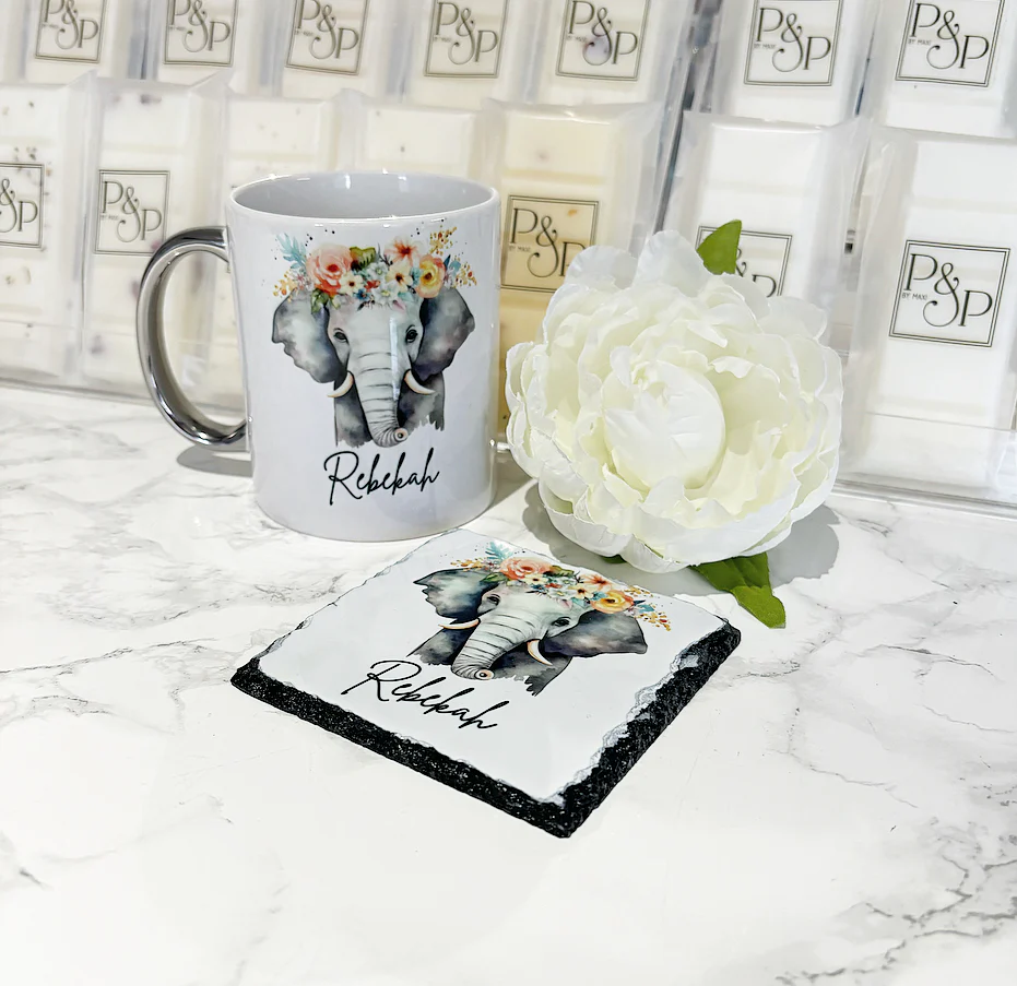 Elephant Mug and Coaster Set - Image 3