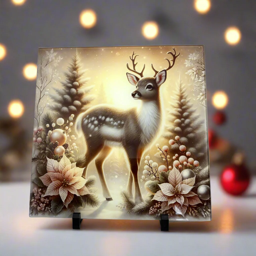 Dusky Reindeer Chopping Board 30cm - Image 2