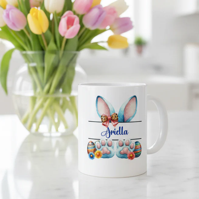 Easter Blue Bunny Split Design - Image 3