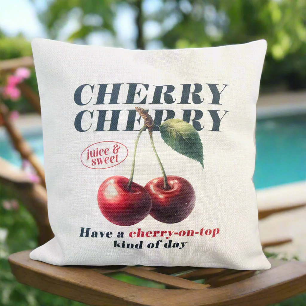 Filled Cushion with Fruits With Bows (Choose your Fruit) - Image 4