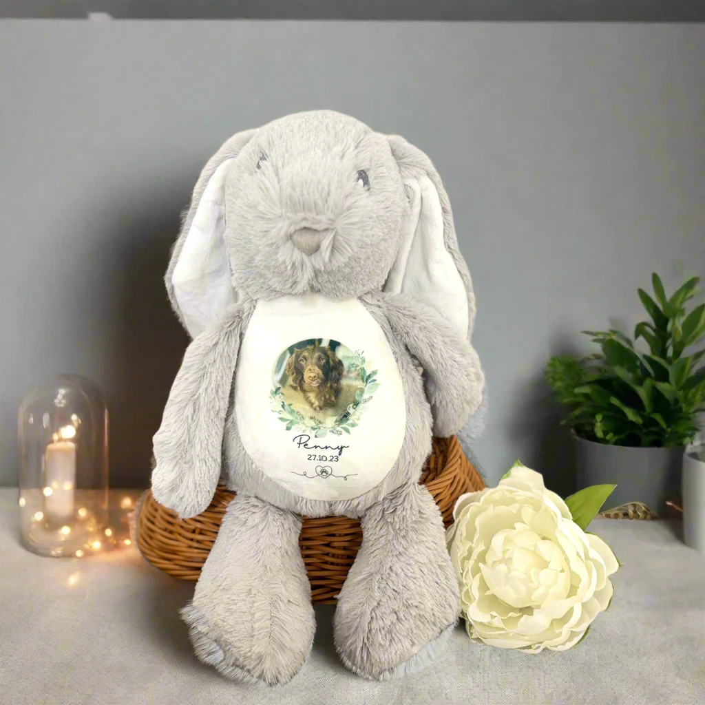 Floppy Rabbit Plush Teddy Pet / Memorial Pet Design - Image 2