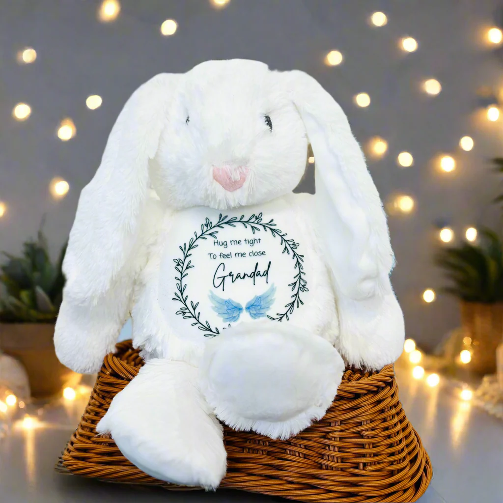 Floppy Rabbit Plush Teddy - Hug me tight and hold me close - Blue Wings - Image 2