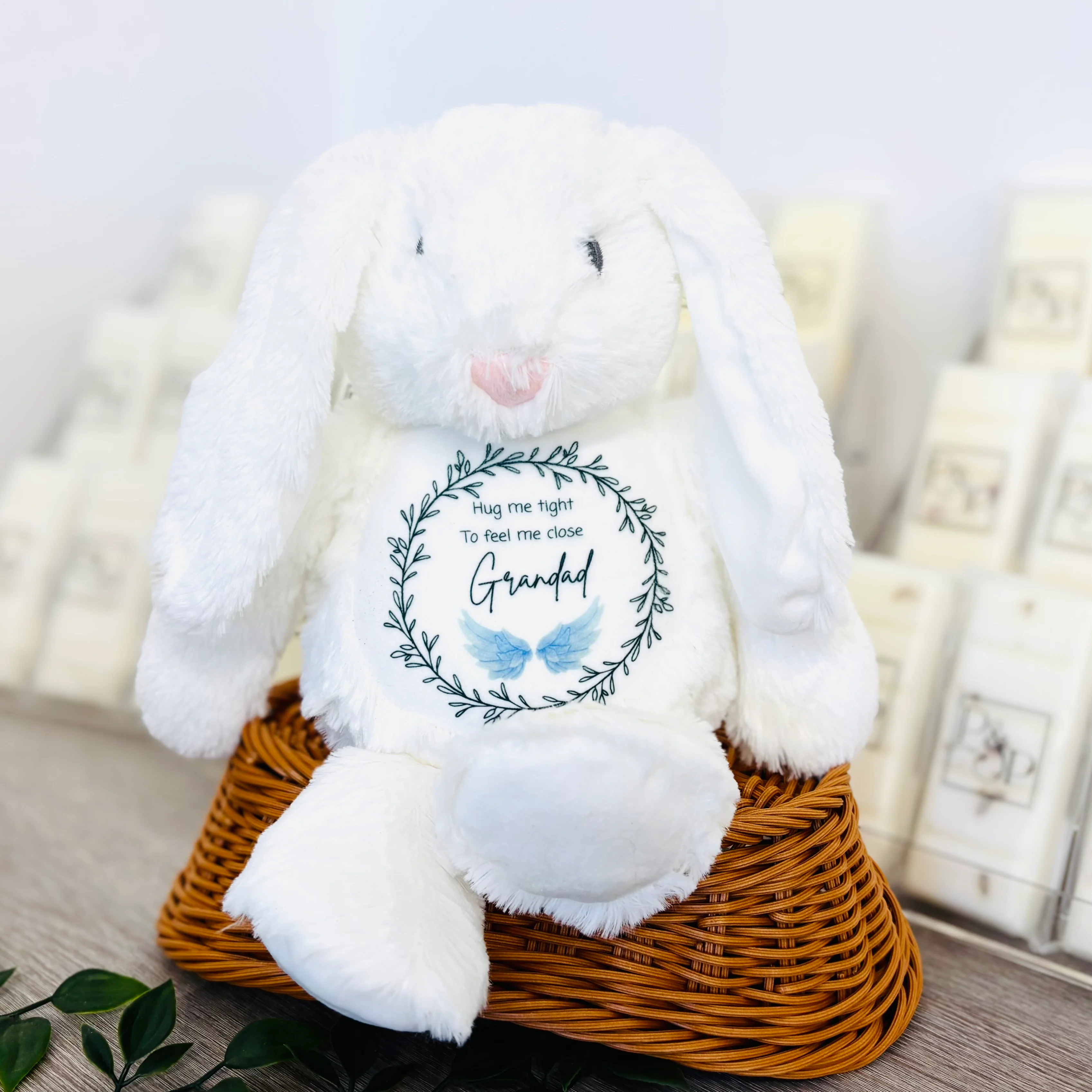Floppy Rabbit Plush Teddy - Hug me tight and hold me close - Blue Wings - Image 5