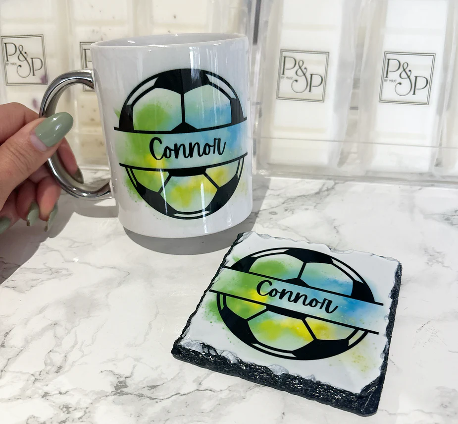 Football Mug and Coaster Set
