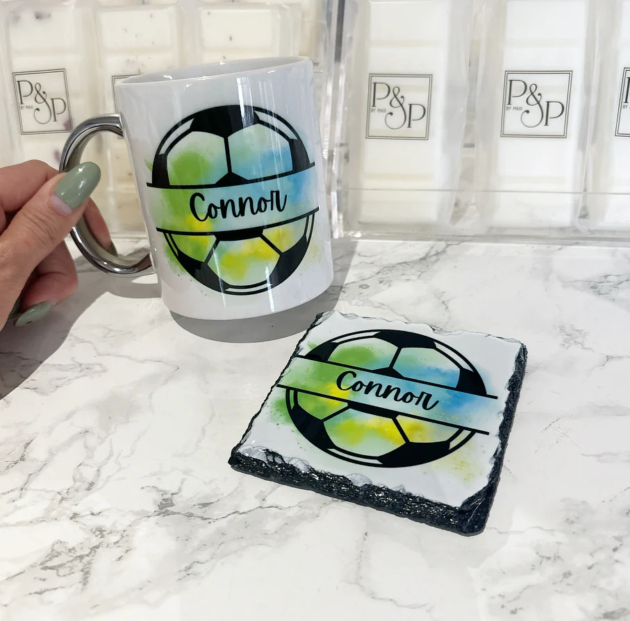 Football Mug and Coaster Set - Image 2