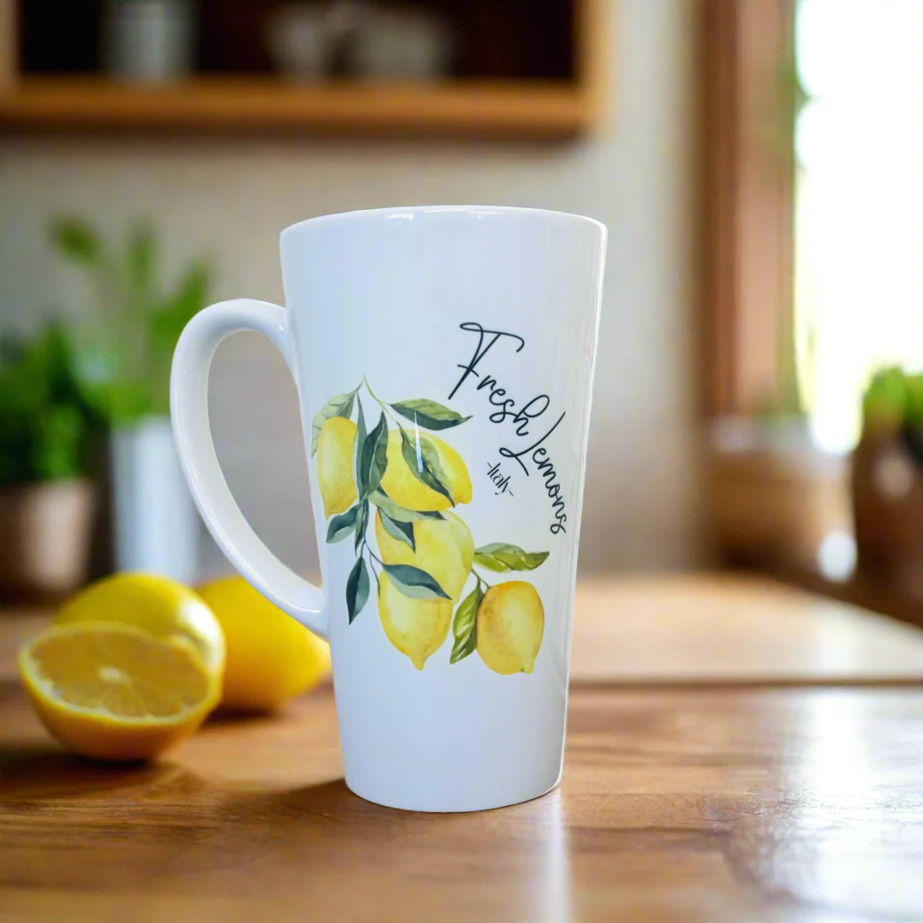 Fresh Lemons of Italy 17oz Latte Mug - Image 2