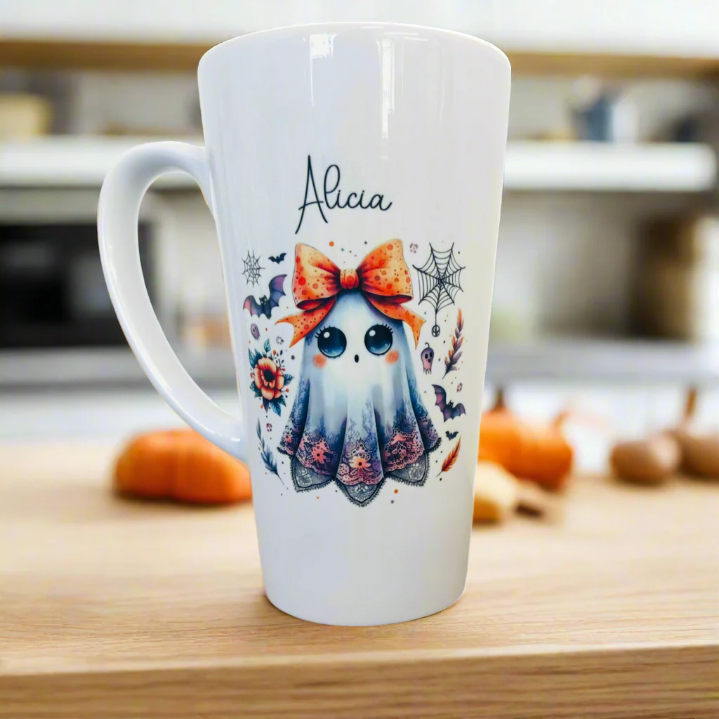 Cute Ghost 17oz Latte Mug