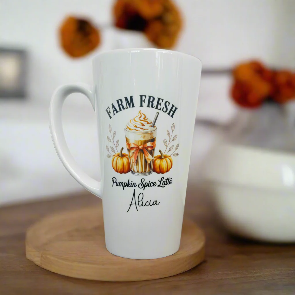 Farm Fresh Pumpkin Spice Latte 17oz Latte Mug