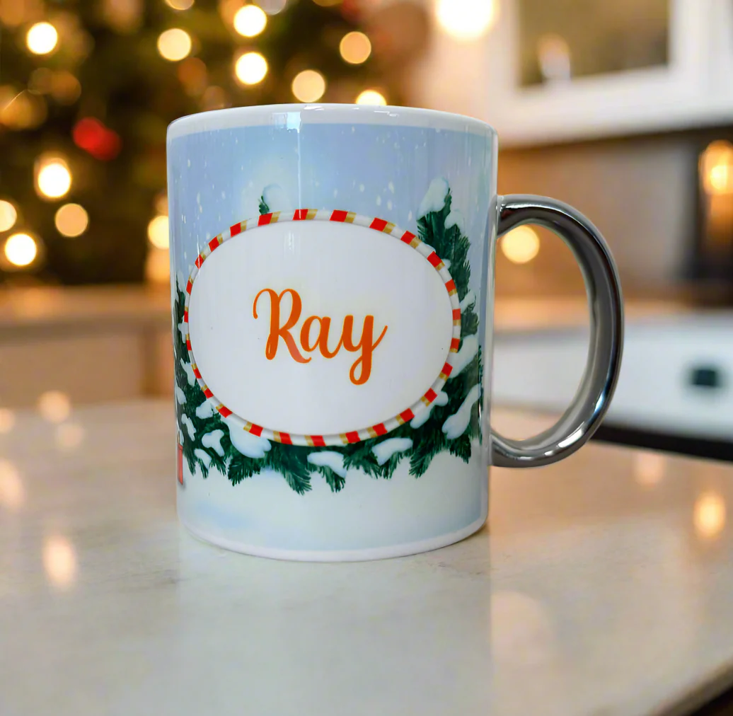 Santa Gonk Wrap around Name Mug - Image 2