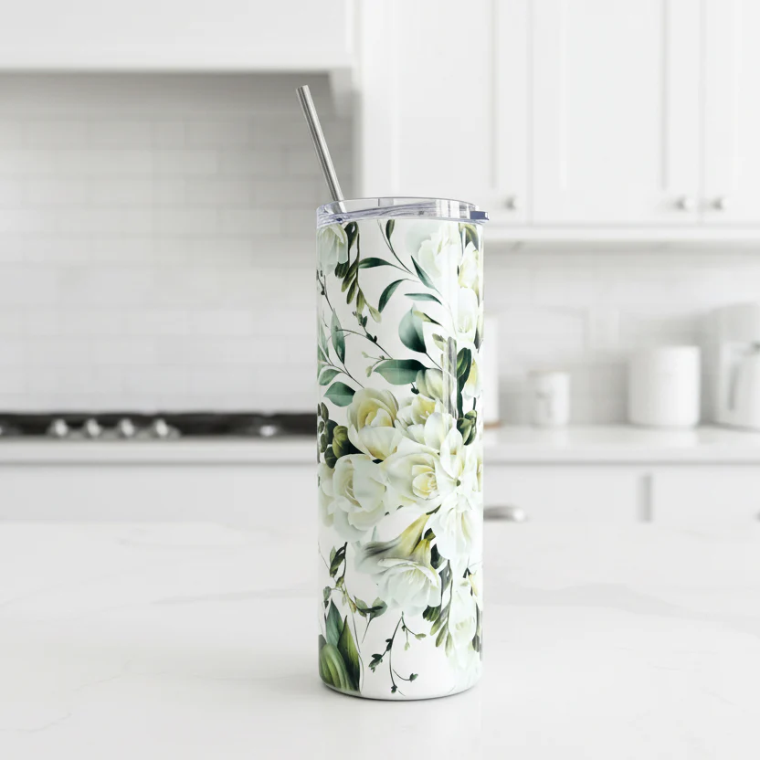 Green and White Named Tumbler - Image 2