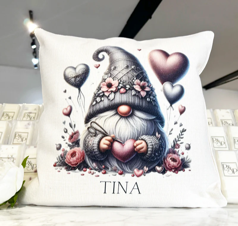 Grey and Pink Sitting Gonk Design - Image 2
