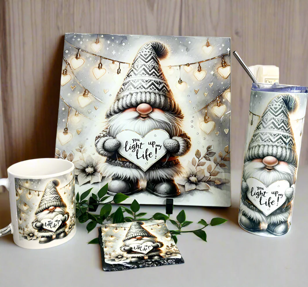 Grey Gonk Bundle (Splashback, Tumbler & Mug and Coaster) - Image 2