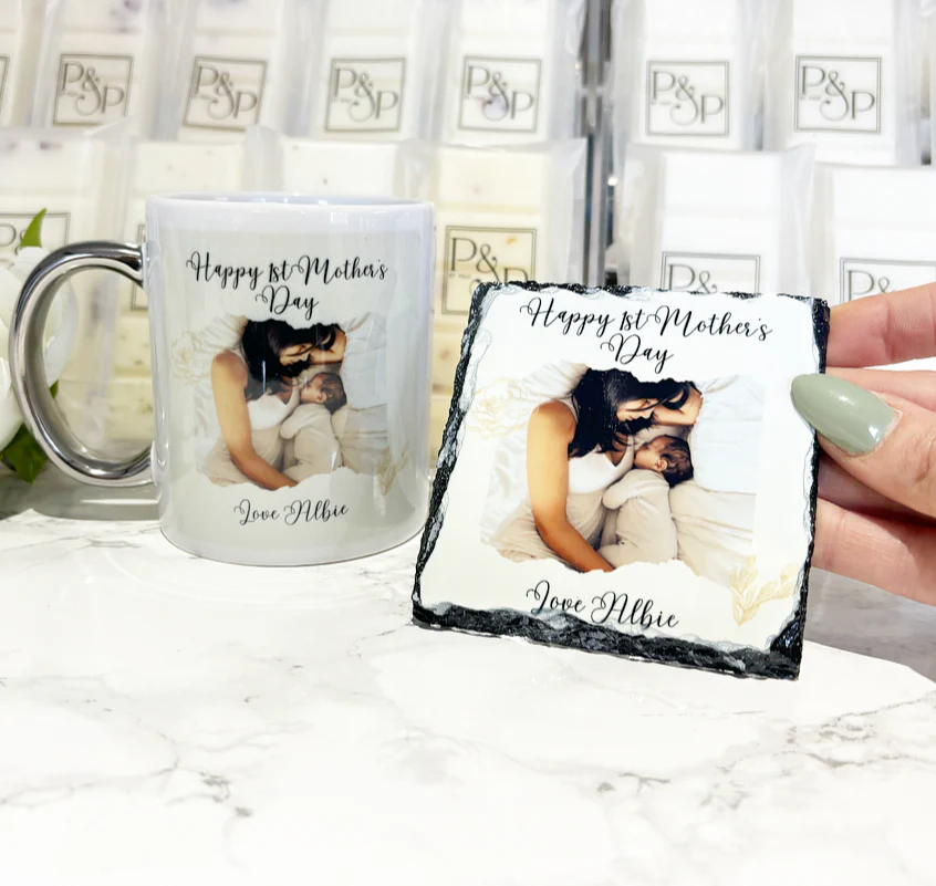 Happy 1st Mother’s Day Mug & Coaster Bundle - Image 2