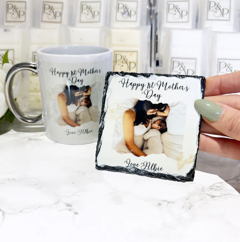 Happy 1st Mother’s Day Mug & Coaster Bundle - Image 3