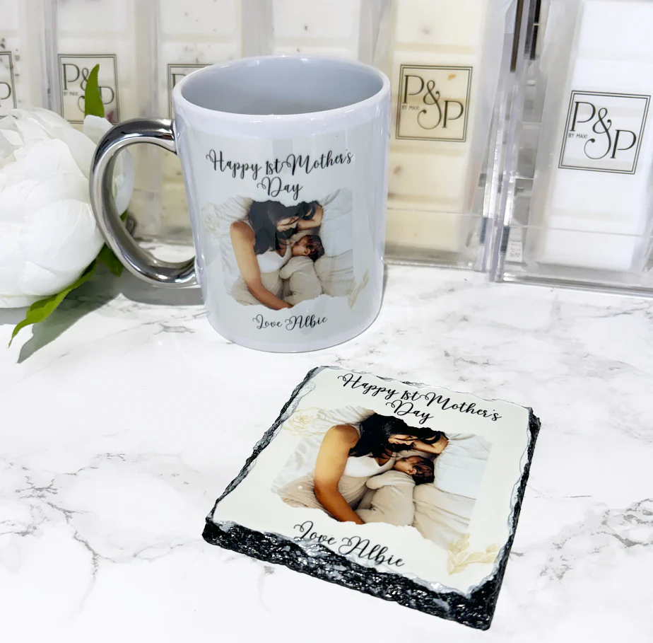 Happy 1st Mother’s Day Mug & Coaster Bundle - Image 4
