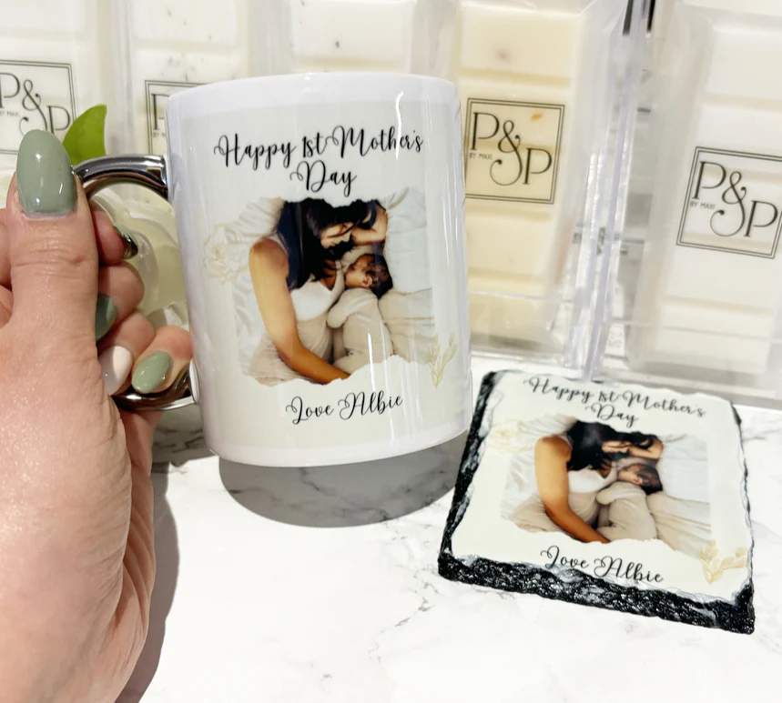 Happy 1st Mother’s Day Mug & Coaster Bundle - Image 5