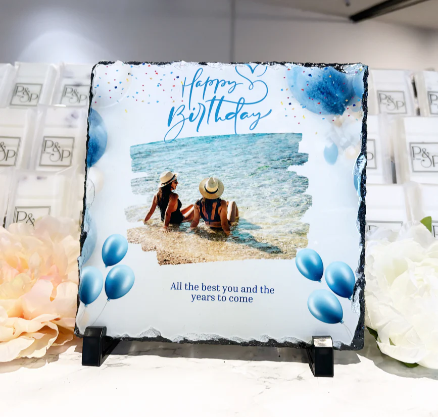 Happy Birthday Blue Balloons Design - Image 2