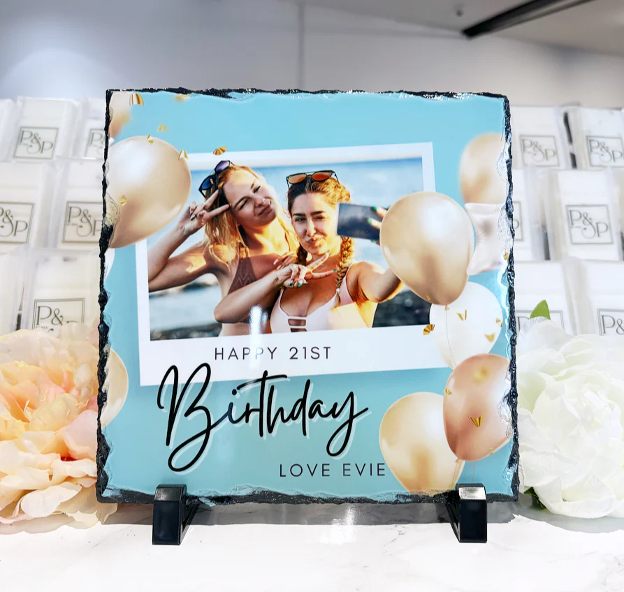 Happy Birthday Blue/ Gold Design - Image 6