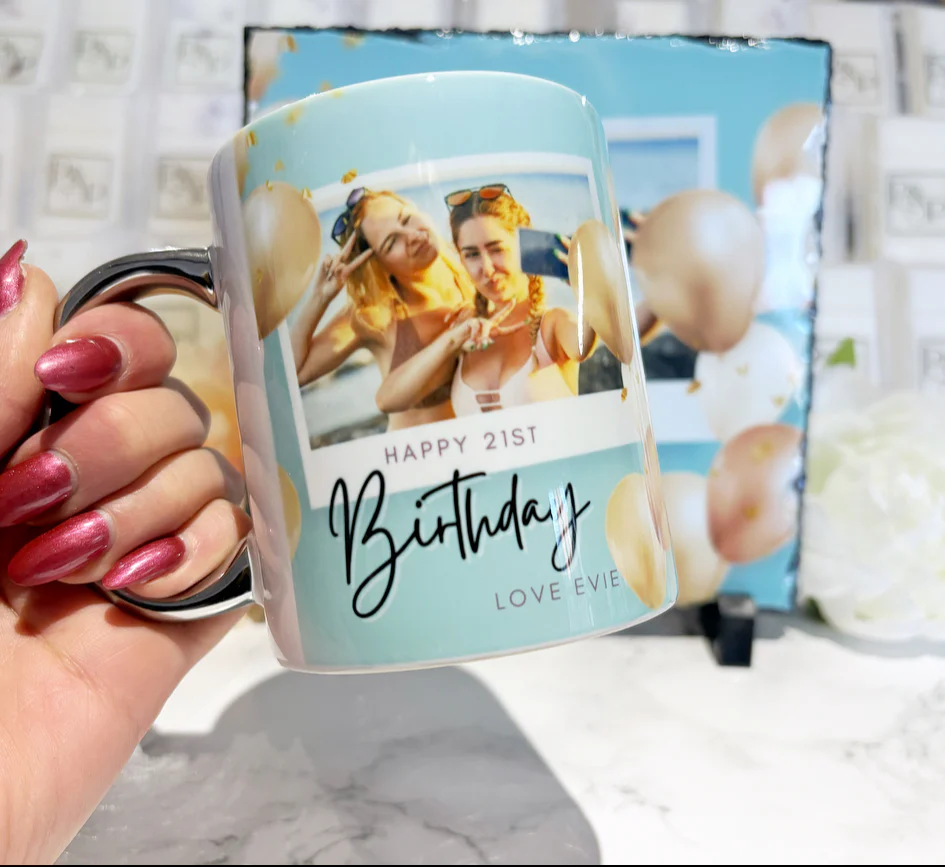 Happy Birthday Blue/ Gold Design - Image 9