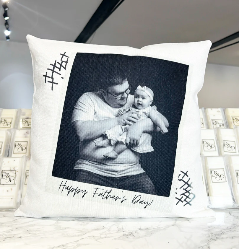 Happy Father’s Day Polaroid Photo Cushion 40cm