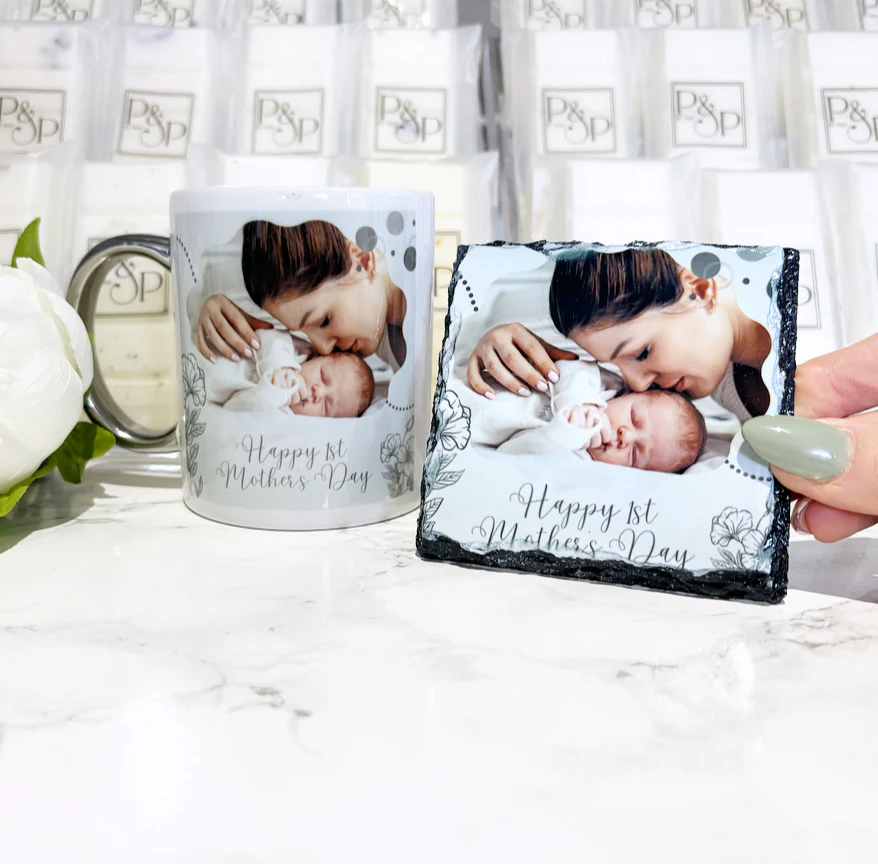 Happy 1st Mother’s Day Mug & Coaster Bundle - Image 2