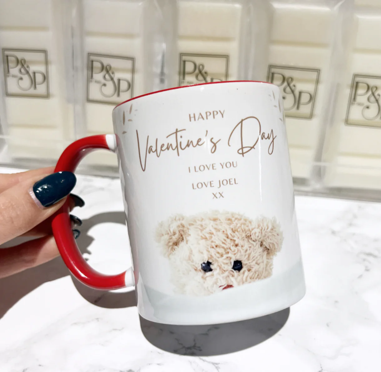 Happy Valentines Mug and Coaster Set - Image 3