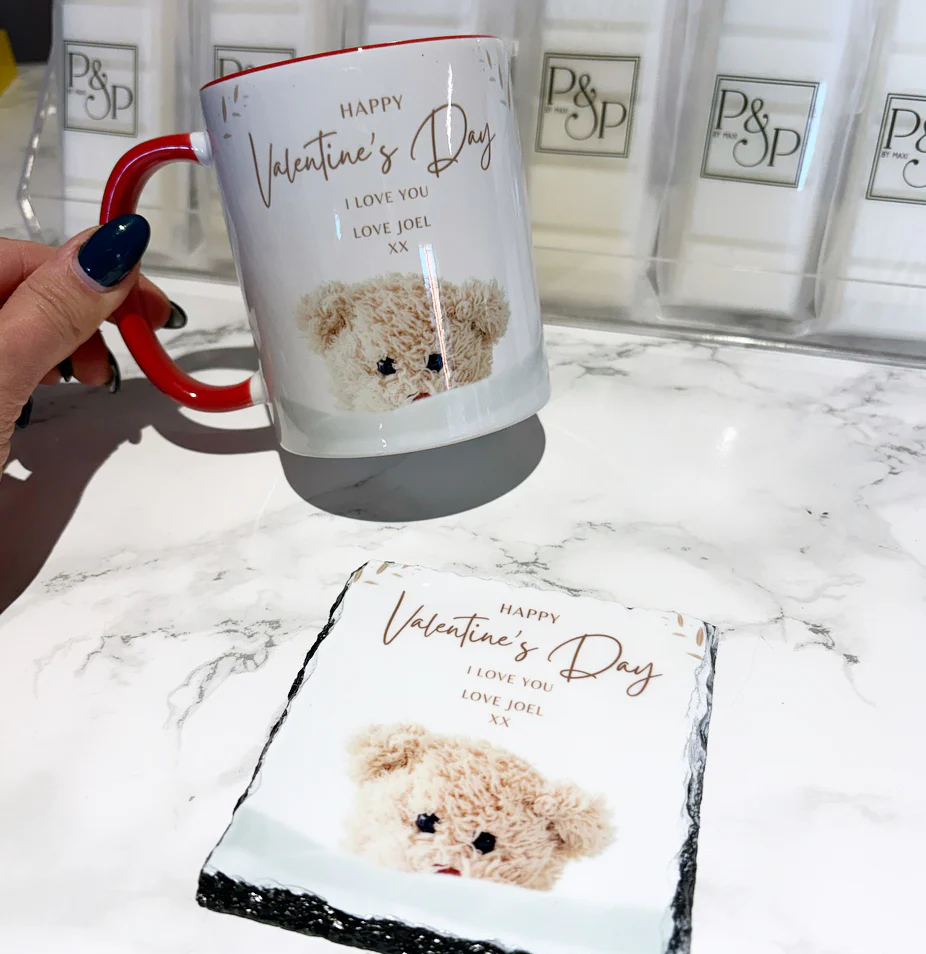 Happy Valentines Mug and Coaster Set - Image 4